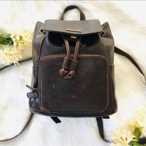 First Issue Vintage- Dark Brown Leather Backpack